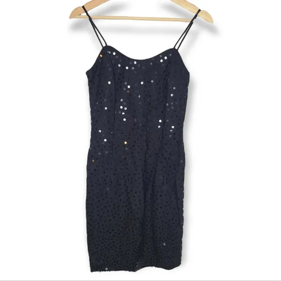 Vintage Jessica McClintock Gunne Sax 90s Sequin Slip Dress