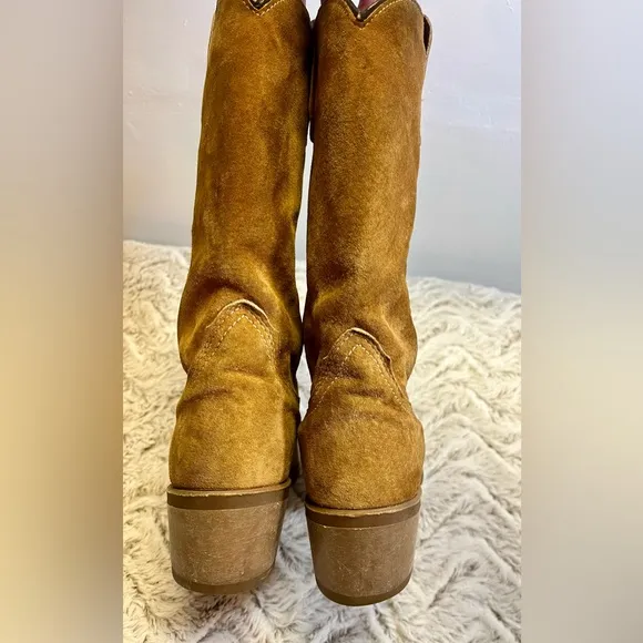 Vintage L.L. Beans Genuine Suede Leather Cowboy Boots by VibramWomen’s Size 7.5