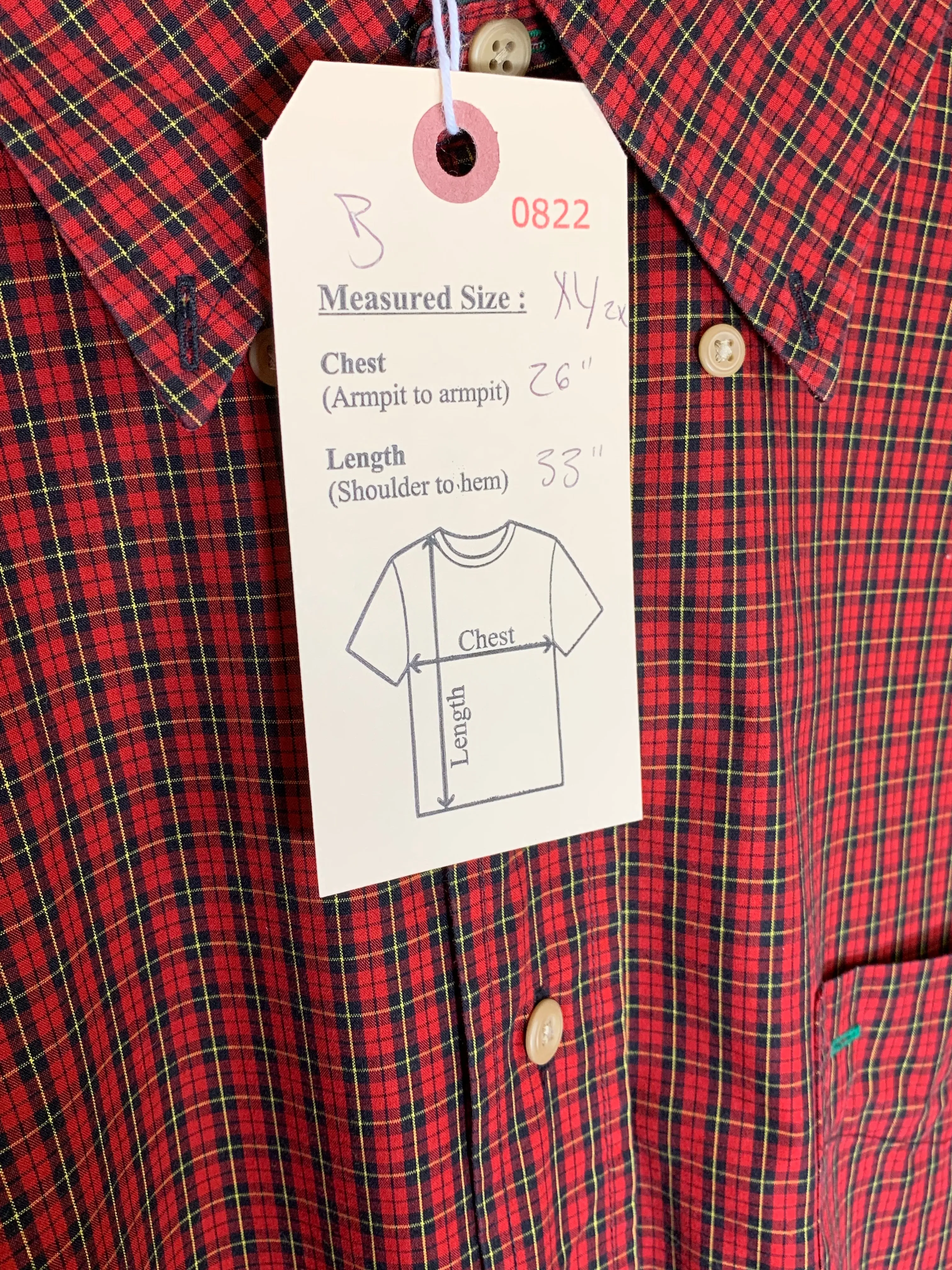 VTG Tommy Hilfiger 2-Tone Plaid Buttondown (2XL)
