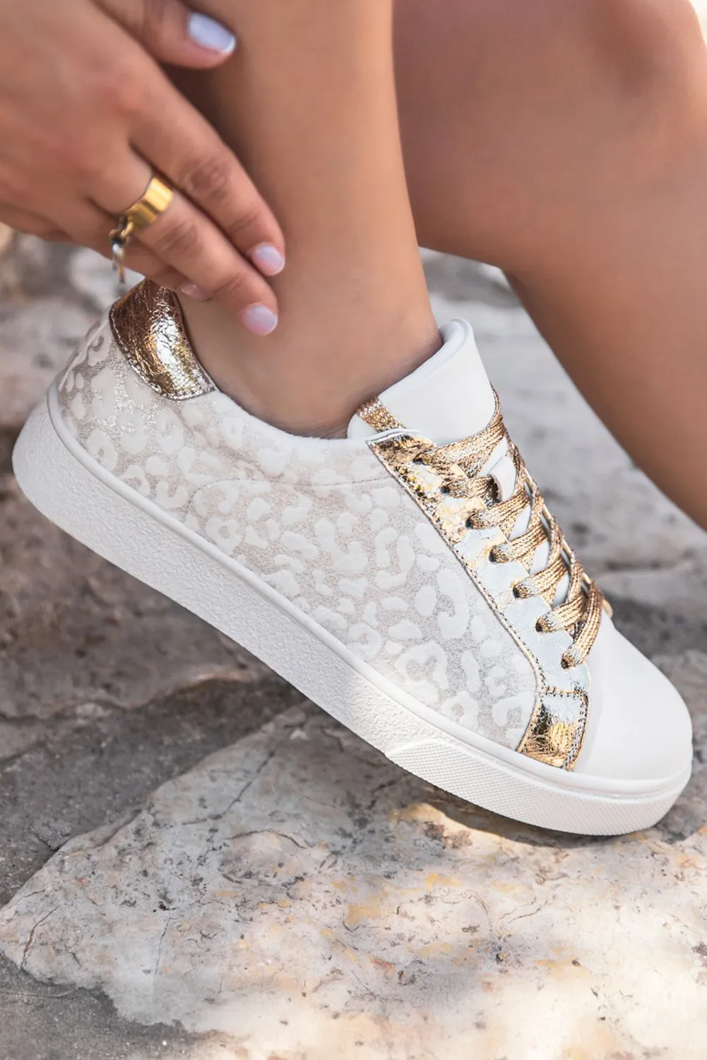 White Leopard Sneakers RTS