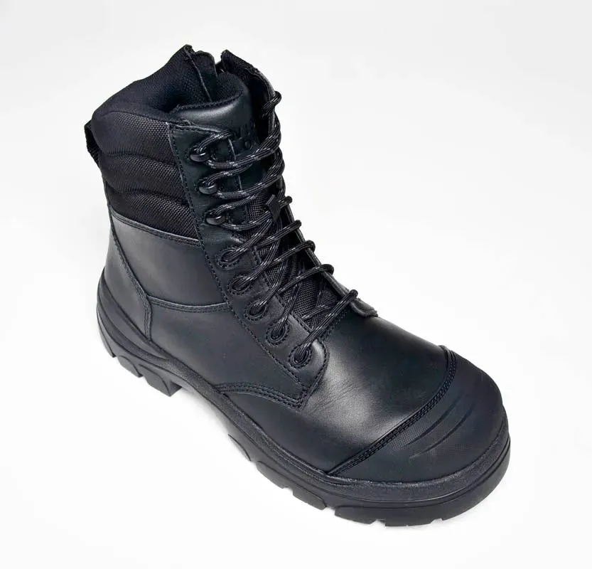 Wide Load 890BZC Black 8 Inch Zip Composite Cap Safety Boot