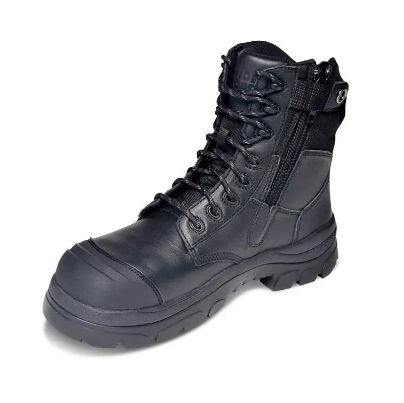 Wide Load 890BZC Black 8 Inch Zip Composite Cap Safety Boot