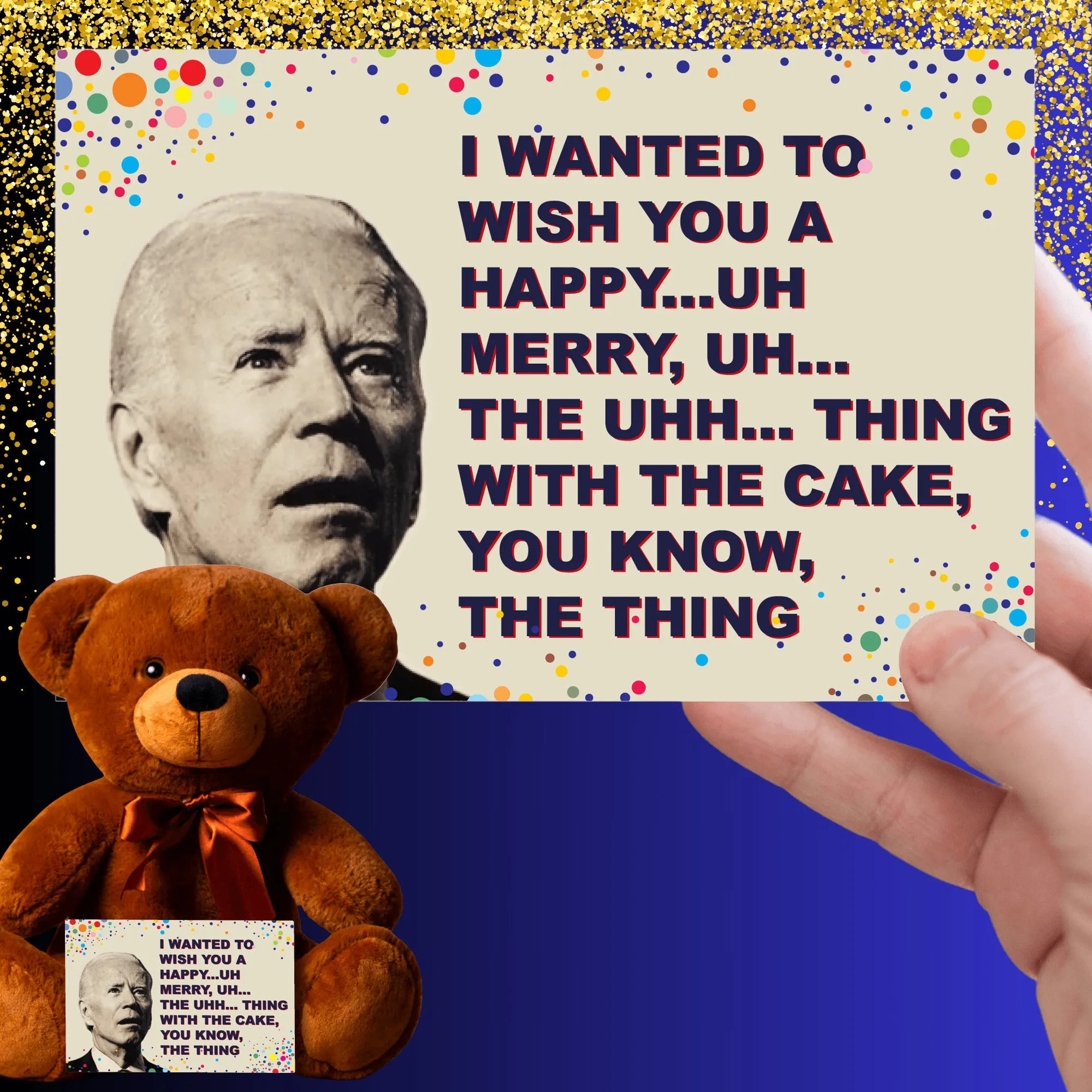Wish You That Thing Teddy Bear with Message Card, PRICE INCLUDES FREE SHIPPING