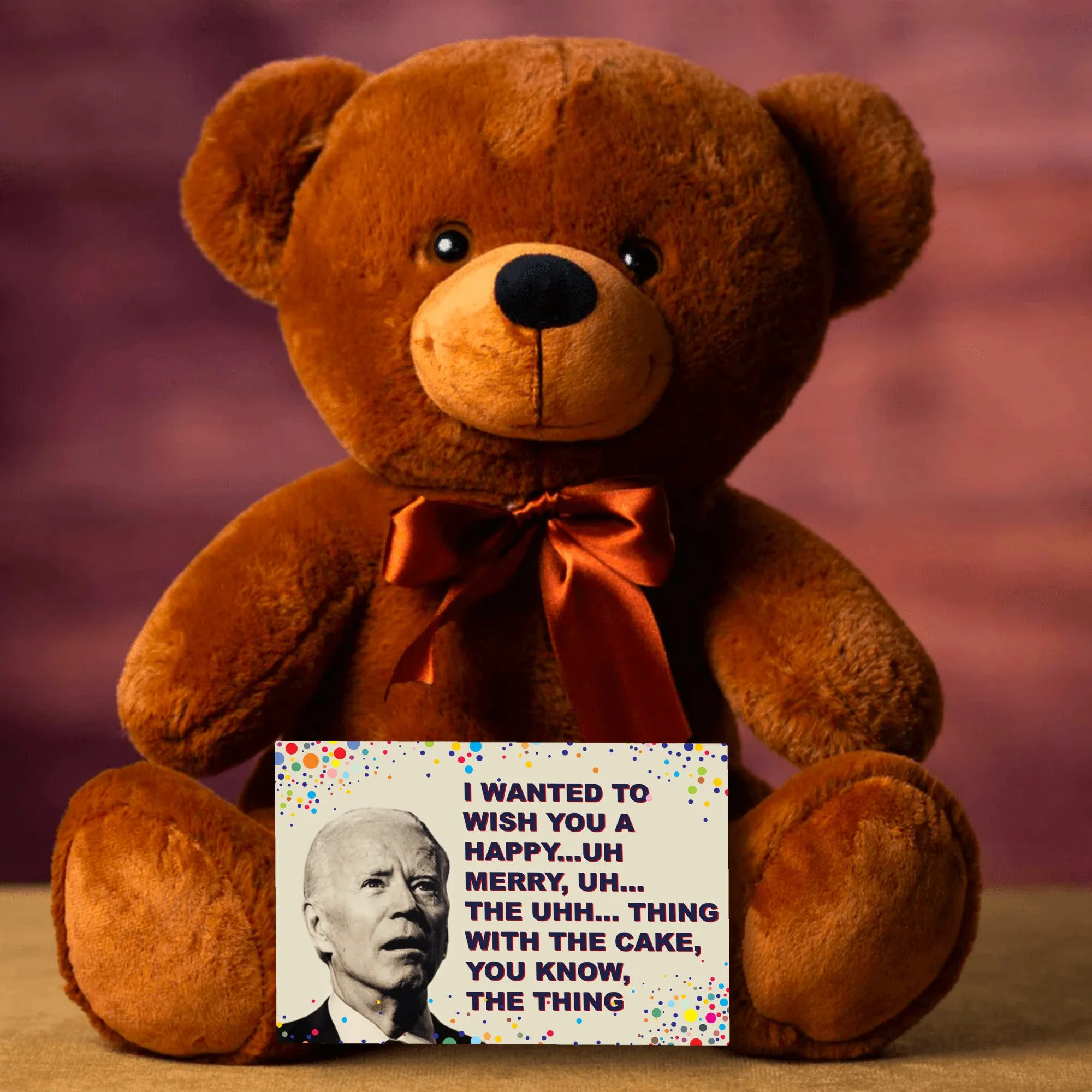 Wish You That Thing Teddy Bear with Message Card, PRICE INCLUDES FREE SHIPPING