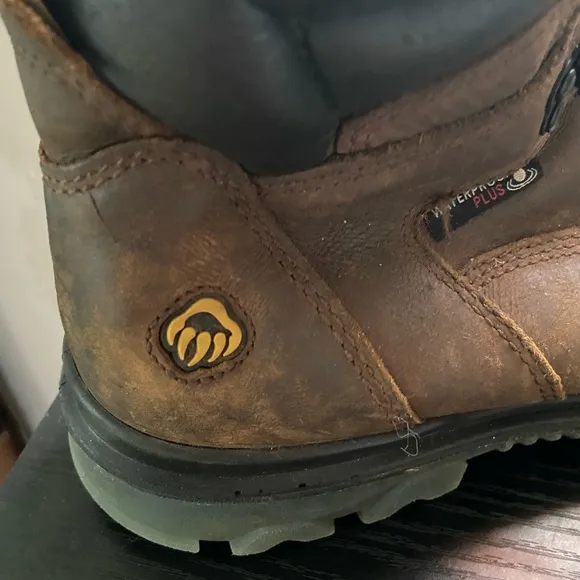 Wolverine carbon toe waterproof leather work boots