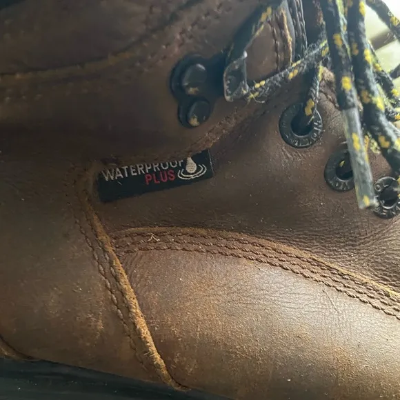 Wolverine carbon toe waterproof leather work boots