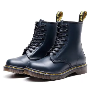 women short winter boots men leather Martin boots Large size