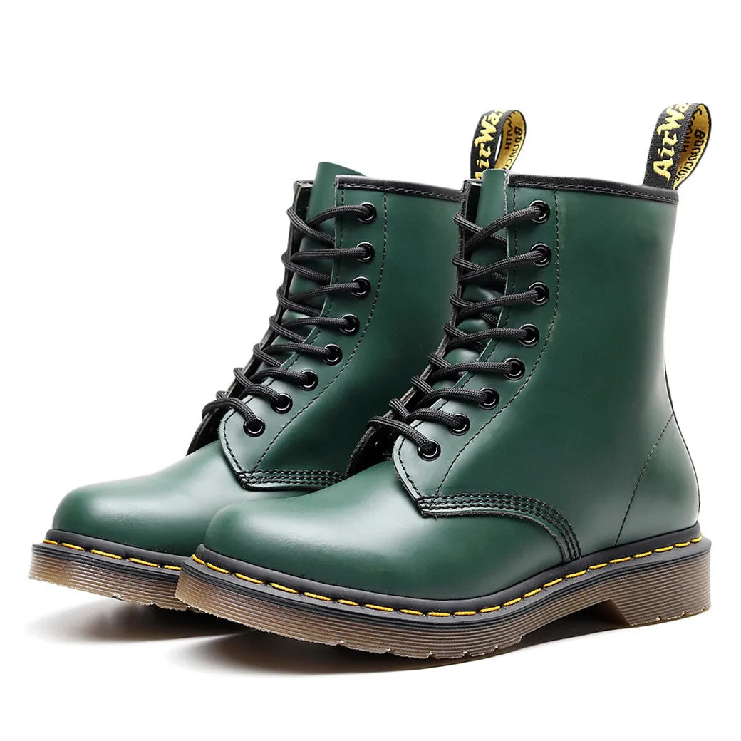 women short winter boots men leather Martin boots Large size