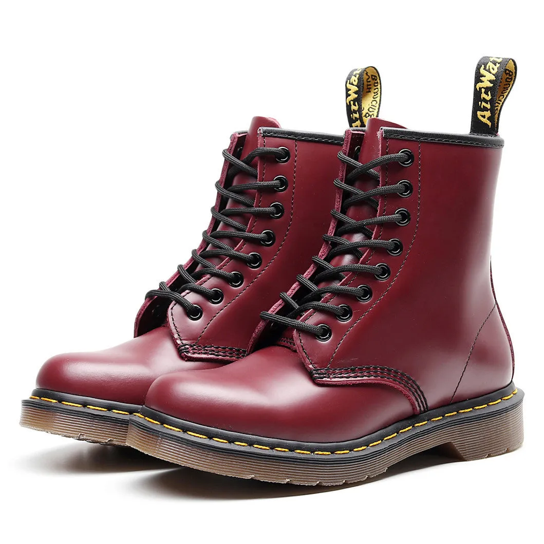 women short winter boots men leather Martin boots Large size