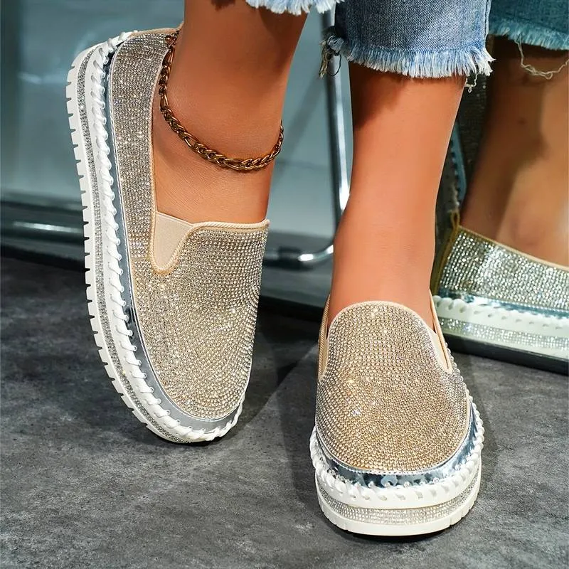 Women's Thick Sole Platform Sequin Shoes