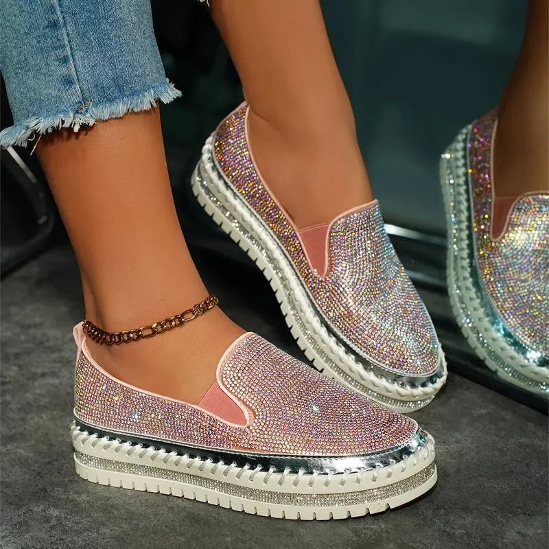 Women's Thick Sole Platform Sequin Shoes