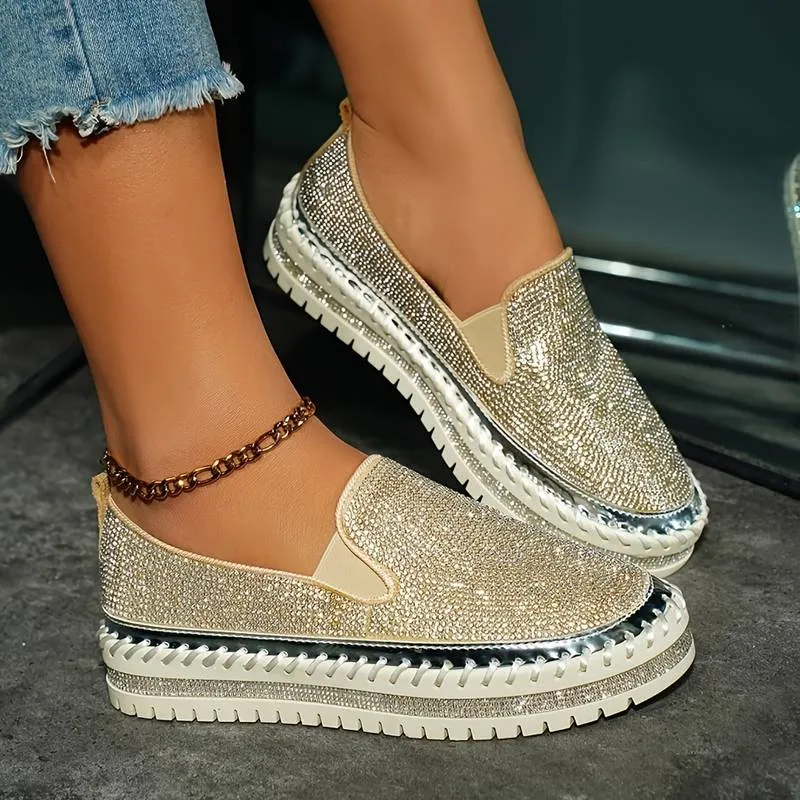 Women's Thick Sole Platform Sequin Shoes