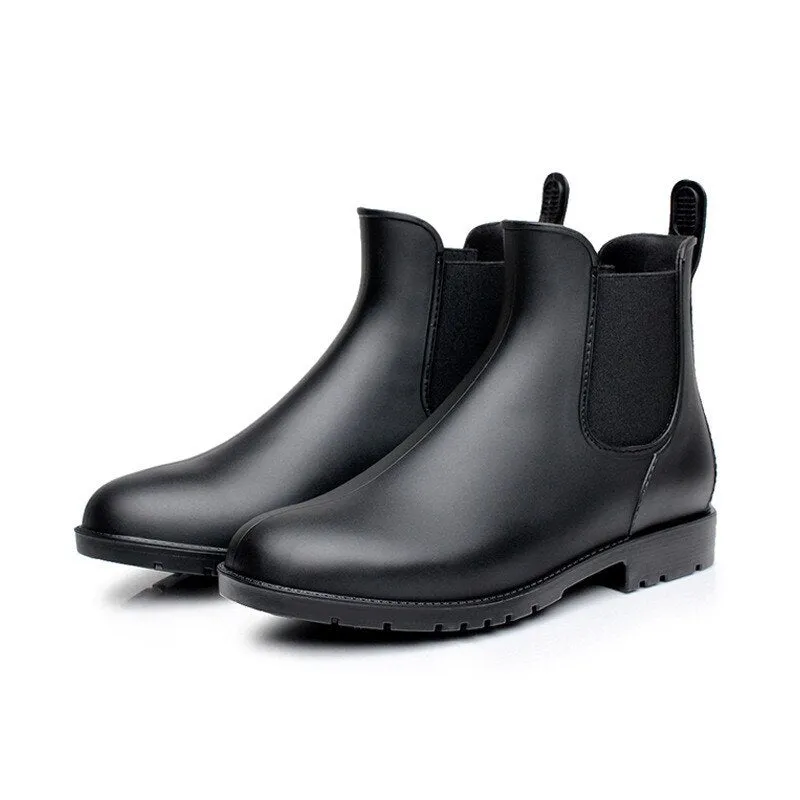 Women's Waterproof Non-Slip Rubber Ankle Boots