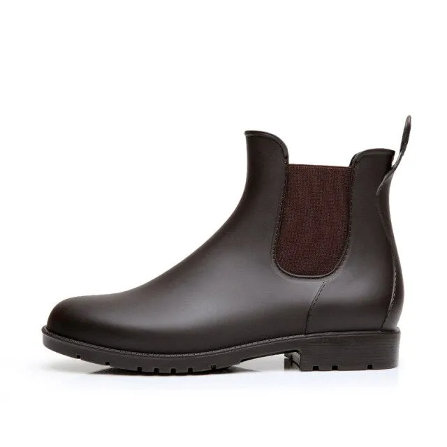 Women's Waterproof Non-Slip Rubber Ankle Boots