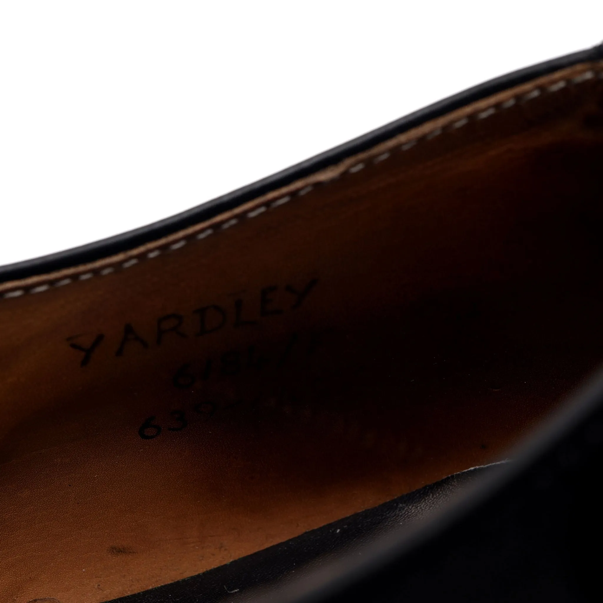 'Yardley' Black Leather Oxford Brogue UK 10.5 F