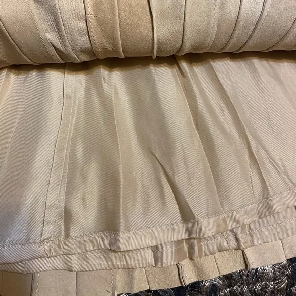 “ZARA” Pleated Lamb Leather Mini Skirt