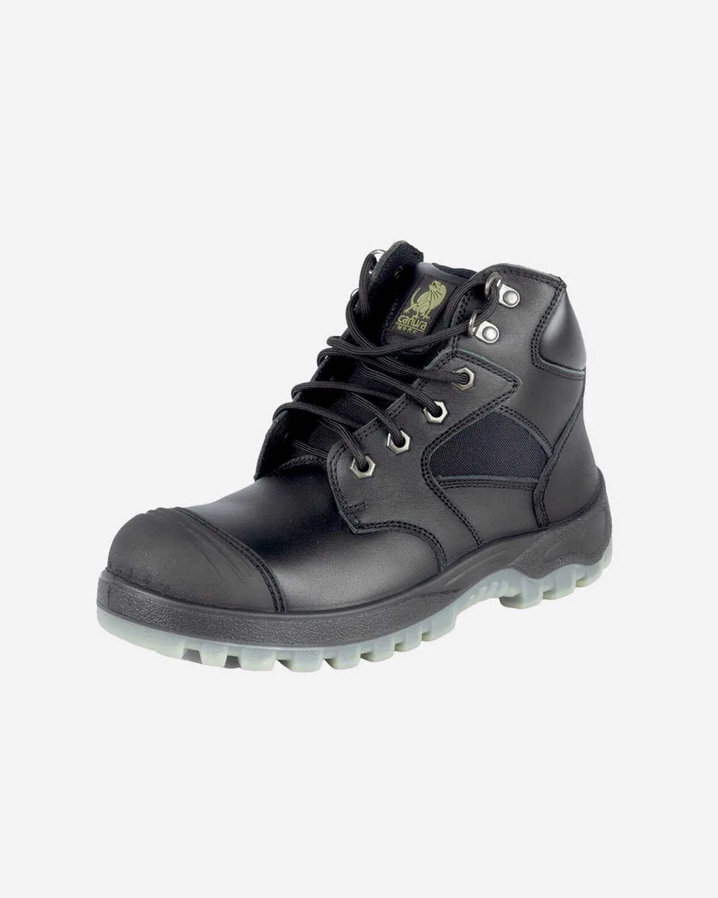 Zip Side Mid Cut Work Boots 8302