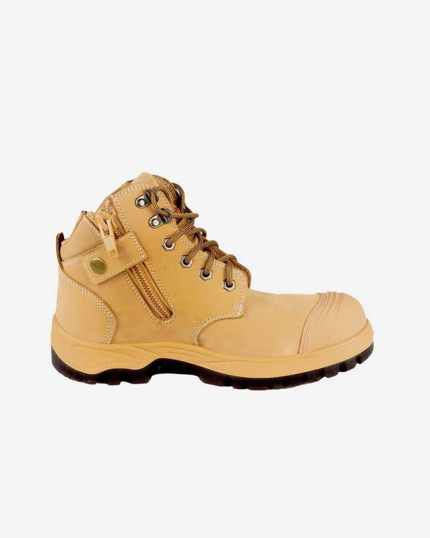 Zip Side Mid Cut Work Boots 8305